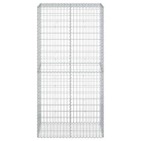 Gabion Vidaxx 100x50x200 cm fer galvanisé couleur argent