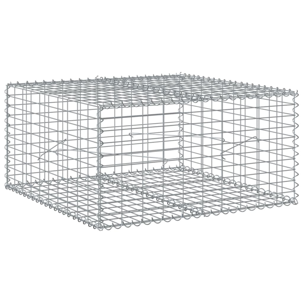 Gabion Vidaxx 100x100x50 cm fer galvanisé couleur argent