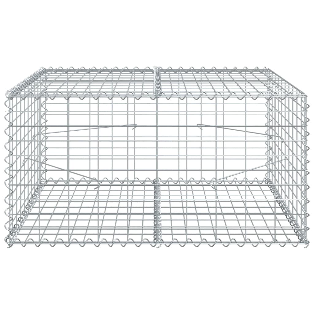 Gabion Vidaxx 100x100x50 cm fer galvanisé couleur argent