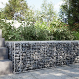 Gabion Vidaxx 100x100x50 cm fer galvanisé couleur argent