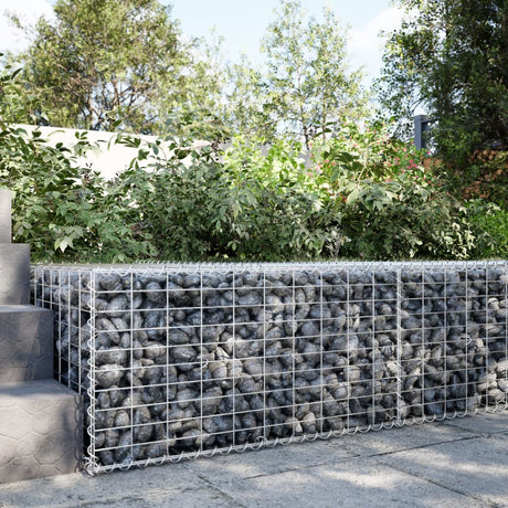 Gabion Vidaxx 100x100x50 cm fer galvanisé couleur argent