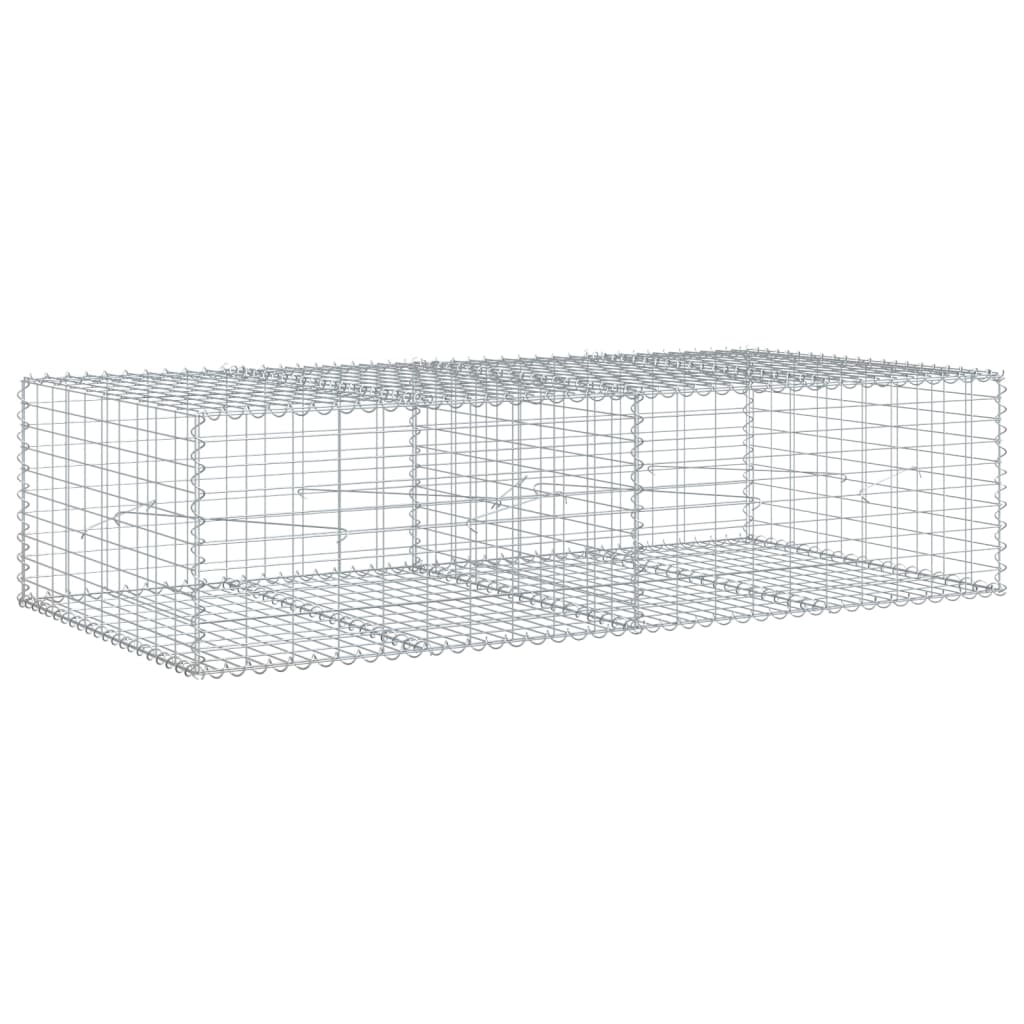 Gabion Vidaxx 200x100x50 cm fer galvanisé couleur argent