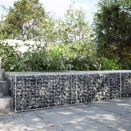 Gabion Vidaxx 200x100x50 cm fer galvanisé couleur argent