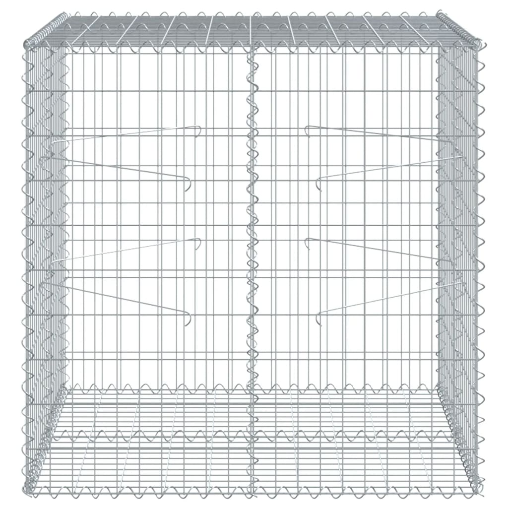 Gabion Vidaxx 100x100x100 cm fer galvanisé couleur argent