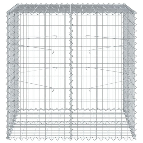 Gabion Vidaxx 100x100x100 cm fer galvanisé couleur argent