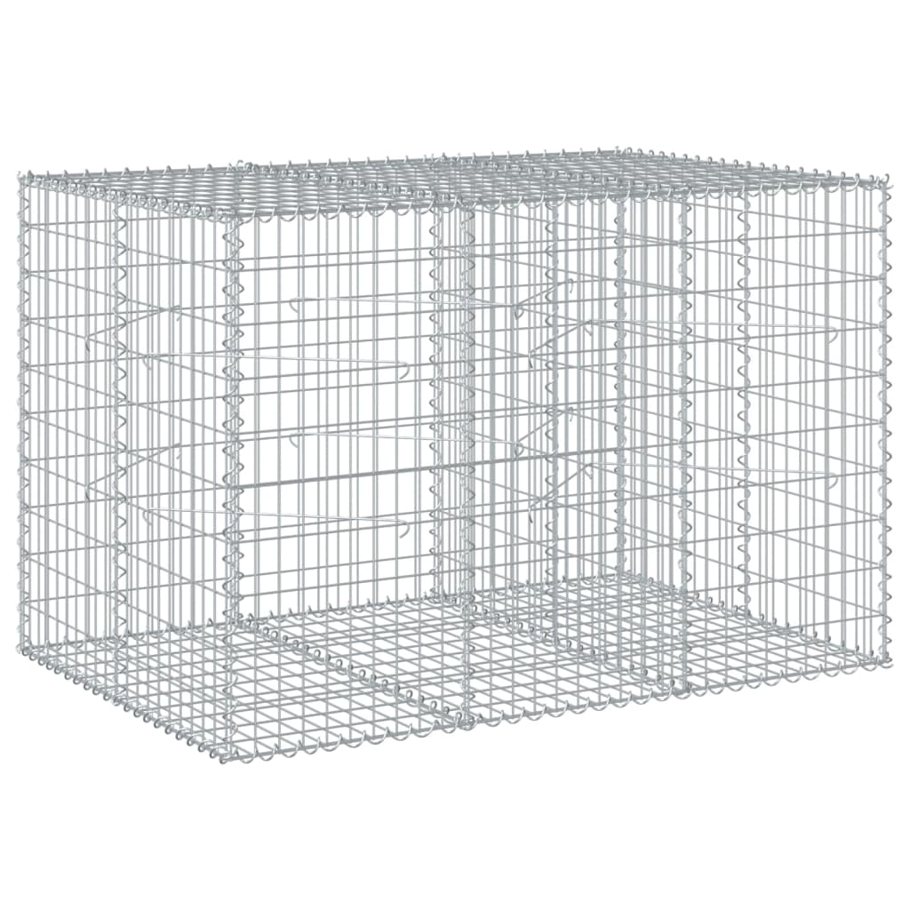 Gabion Vidaxx 150x100x100 cm fer galvanisé couleur argent