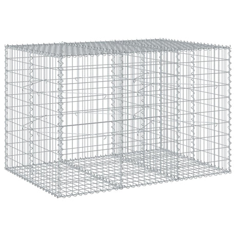 Gabion Vidaxx 150x100x100 cm fer galvanisé couleur argent