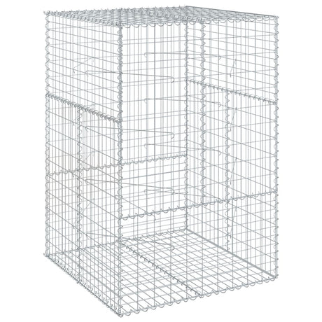 Gabion Vidaxx 100x100x150 cm fer galvanisé couleur argent