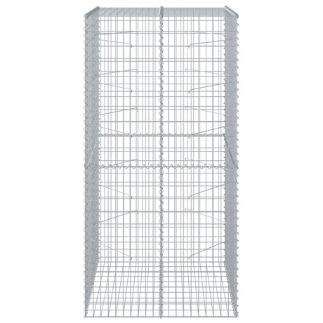 Gabion Vidaxx 100x100x200 cm fer galvanisé couleur argent