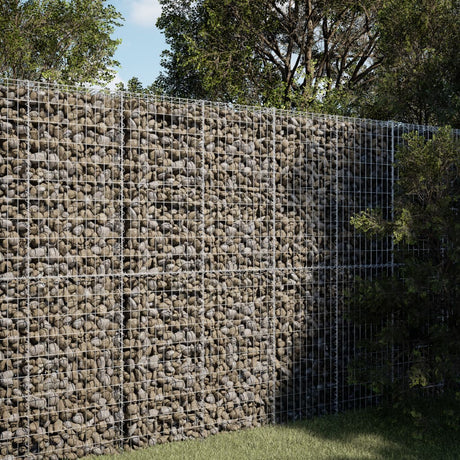 Gabion Vidaxx 100x100x200 cm fer galvanisé couleur argent