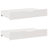 Vidaxx tiroirs de lit 2 pcs 90x55x17 cm bois de pin massif blanc