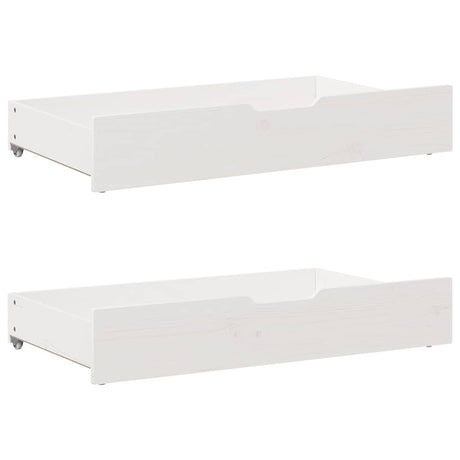 Vidaxx tiroirs de lit 2 pcs 90x55x17 cm bois de pin massif blanc