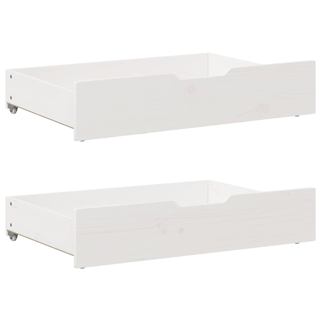 Vidaxx tiroirs de lit 2 pcs 85x55x17 cm bois de pin massif blanc