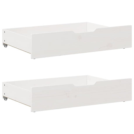 Vidaxx tiroirs de lit 2 pcs 85x55x17 cm bois de pin massif blanc