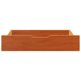 VidaXL tiroirs de lit 2 pcs 85x55x17 bois de pin massif lavage marron