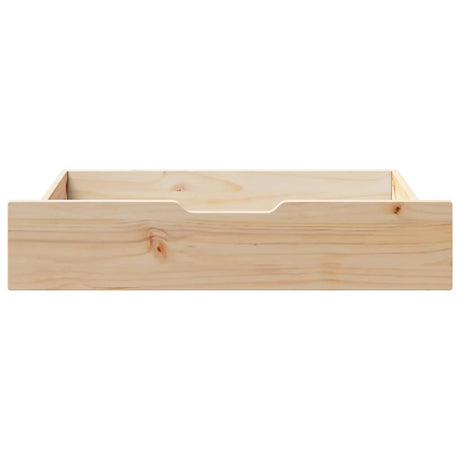 Vidaxx tiroirs de lit 2 pcs avec roulettes 80x55x17 cm bois de pin massif