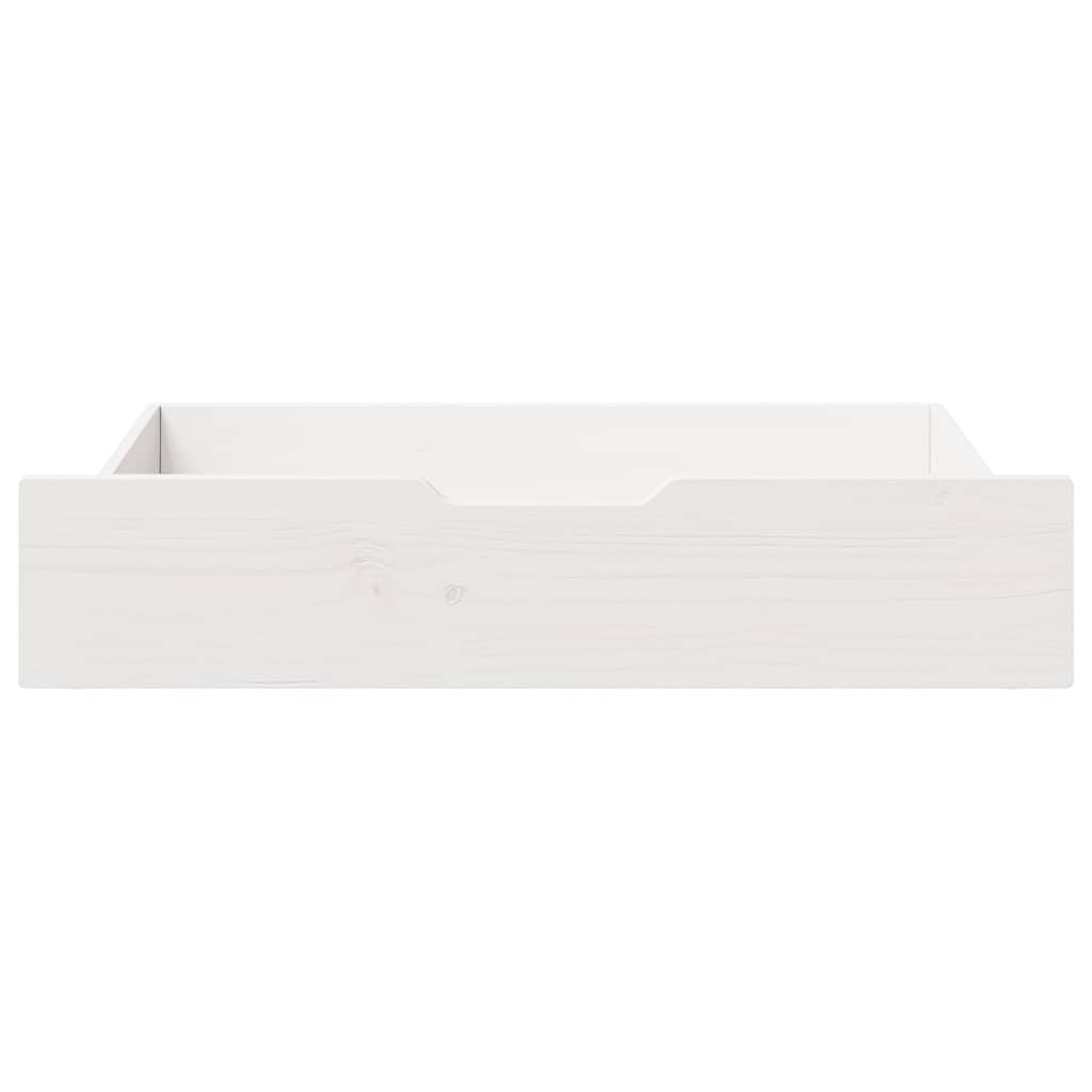 Vidaxx tiroirs de lit 2 pcs 80x55x17 cm bois de pin massif blanc