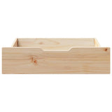 Vidaxx tiroirs de lit 2 pcs avec roulettes 75x55x17 cm bois de pin massif