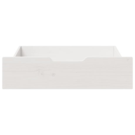 Vidaxx tiroirs de lit 2 pcs 75x55x17 cm bois de pin massif blanc