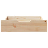 Vidaxx tiroirs de lit 2 pcs avec roulettes 65x55x17 cm bois de pin massif