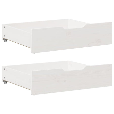 Vidaxx tiroirs de lit 2 pcs 65x55x17 cm bois de pin massif blanc