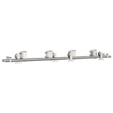 Vidaxx ensemble de pièces pour porte coulissante 183 cm acier inoxydable couleur argent