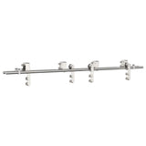 Vidaxx ensemble de pièces pour porte coulissante 183 cm acier inoxydable couleur argent