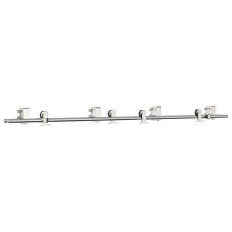 Vidaxx jeu de pièces pour porte coulissante 200 cm en acier inoxydable argenté