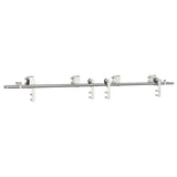 Vidaxx jeu de pièces pour porte coulissante 200 cm en acier inoxydable argenté