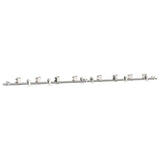 Vidaxx ensemble de pièces pour porte coulissante 366 cm acier inoxydable couleur argent