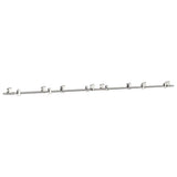 Vidaxx ensemble de pièces pour porte coulissante 366 cm acier inoxydable couleur argent