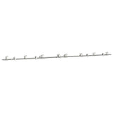 Vidaxx jeu de pièces pour porte coulissante 400 cm en acier inoxydable argenté