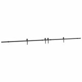 Vidaxxl boîte avec pièces pour porte coulissante 427 cm acier noir