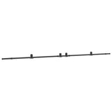 Vidaxxl boîte avec pièces pour porte coulissante 427 cm acier noir