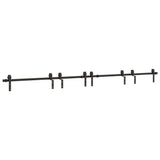 Vidaxxl boîte avec pièces pour porte coulissante 366 cm acier noir