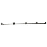 Vidaxxl boîte avec pièces pour porte coulissante 366 cm acier noir