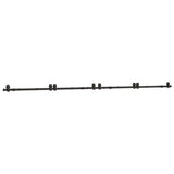 Vidaxxl boîte avec pièces pour porte coulissante 400 cm acier noir