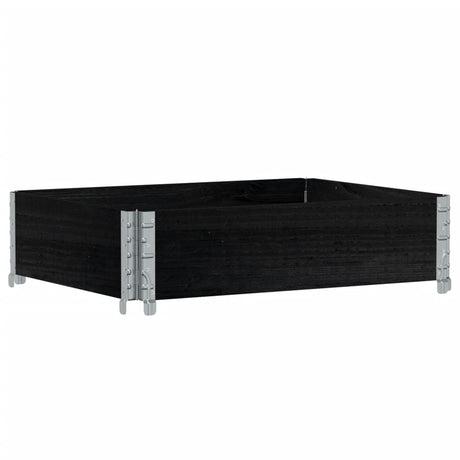 Vidaxx bord supérieur de palette 80x60 cm bois de pin massif noir