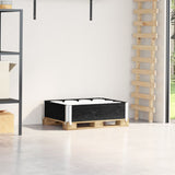 Vidaxx bord supérieur de palette 80x60 cm bois de pin massif noir