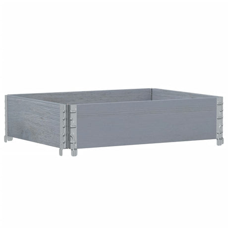 Vidaxx bord supérieur de palette 80x60 cm bois de pin massif gris