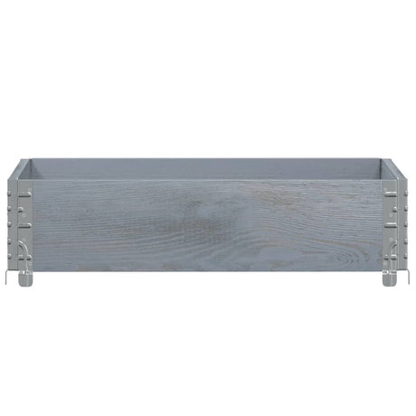 Vidaxx bord supérieur de palette 80x60 cm bois de pin massif gris