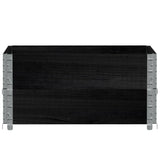 Vidaxx extensions de palette 2 pcs 80x60 cm bois de pin massif noir