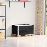 Vidaxx extensions de palette 2 pcs 80x60 cm bois de pin massif noir