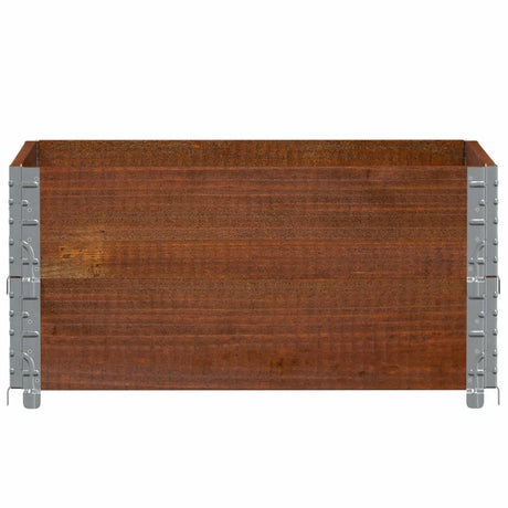 Vidaxx rehausses de palette 2 pcs 80x60 cm bois de pin massif marron