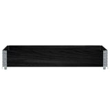 Vidaxx bord supérieur de palette 120x80 cm bois de pin massif noir