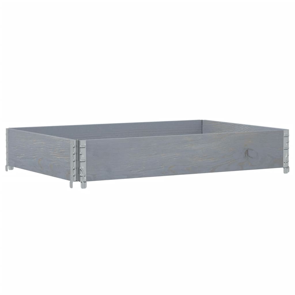Vidaxx bord supérieur de palette 120x80 cm bois de pin massif gris