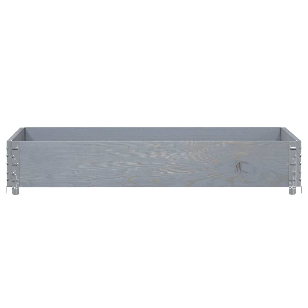 Vidaxx bord supérieur de palette 120x80 cm bois de pin massif gris