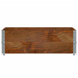 Vidaxx rehausses de palette 2 pcs 120x80 cm bois de pin massif marron
