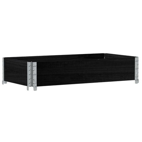 Vidaxx bord supérieur de palette 100x50 cm bois de pin massif noir
