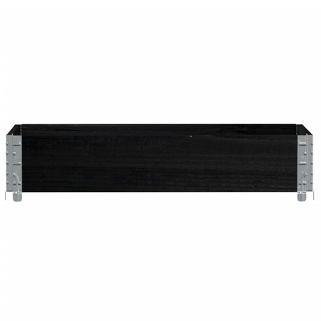 Vidaxx bord supérieur de palette 100x50 cm bois de pin massif noir